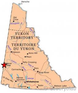 Map Yukon Besver Creek